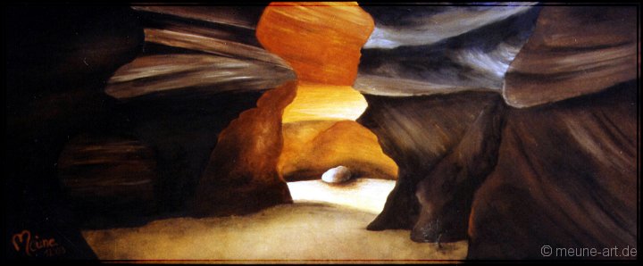 07 Der naechste Schritt liegt im Hellen Acryl und Pastell auf Papier;
60 x 24 cm;
verkauft